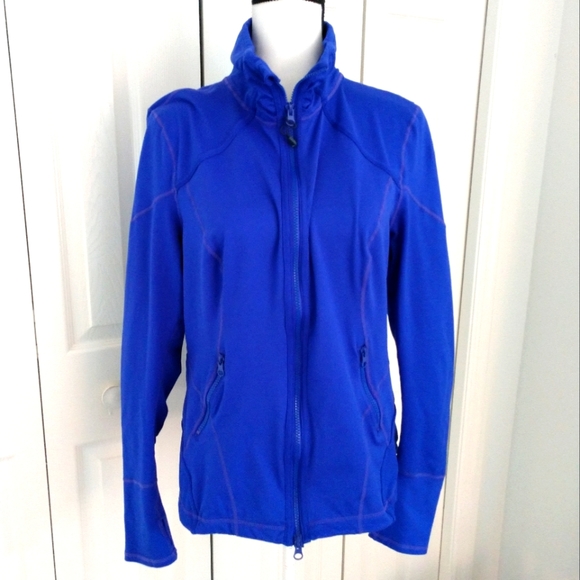 Zella Jackets & Coats Zella Ladies Blue Athletic Full Double Zip
